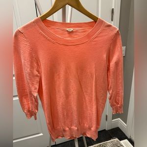 JCrew Summer Knit. 3/4 length sleeve. Size S.
